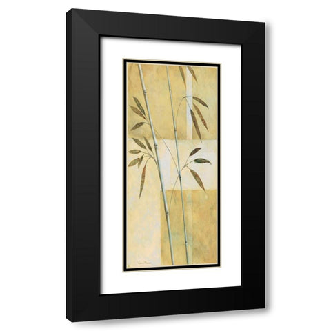 Bamboo III Black Modern Wood Framed Art Print with Double Matting by Prosnov, Valerie