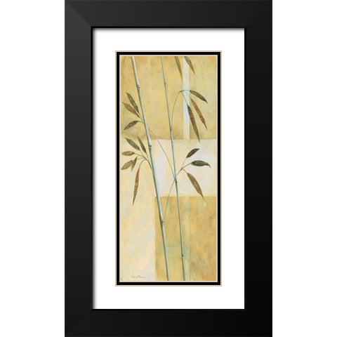 Bamboo III Black Modern Wood Framed Art Print with Double Matting by Prosnov, Valerie