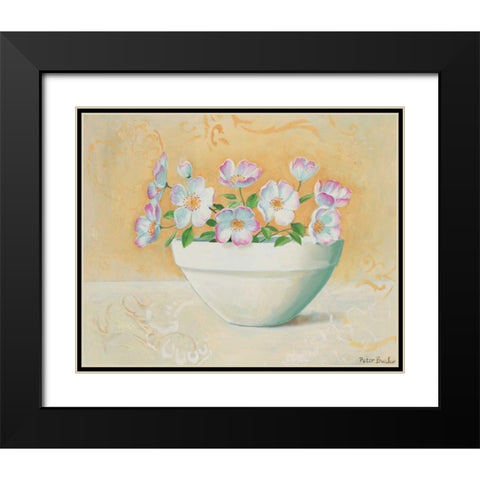 Bowl with beauties I Black Modern Wood Framed Art Print with Double Matting by Butler, Peter