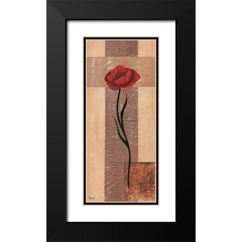 Creation I Black Modern Wood Framed Art Print with Double Matting by Hedy