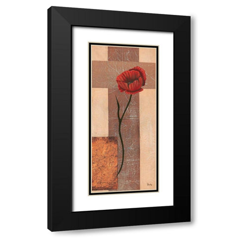 Creation III Black Modern Wood Framed Art Print with Double Matting by Hedy