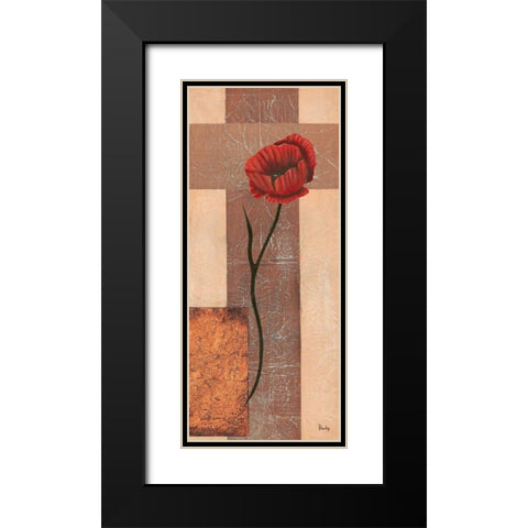 Creation III Black Modern Wood Framed Art Print with Double Matting by Hedy