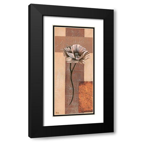 Creation IV Black Modern Wood Framed Art Print with Double Matting by Hedy