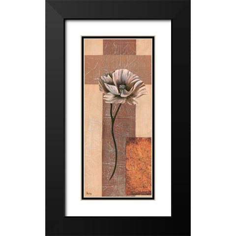 Creation IV Black Modern Wood Framed Art Print with Double Matting by Hedy