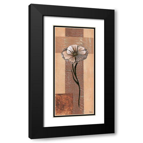 Creation VI Black Modern Wood Framed Art Print with Double Matting by Hedy