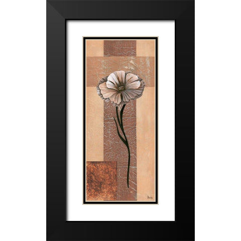 Creation VI Black Modern Wood Framed Art Print with Double Matting by Hedy