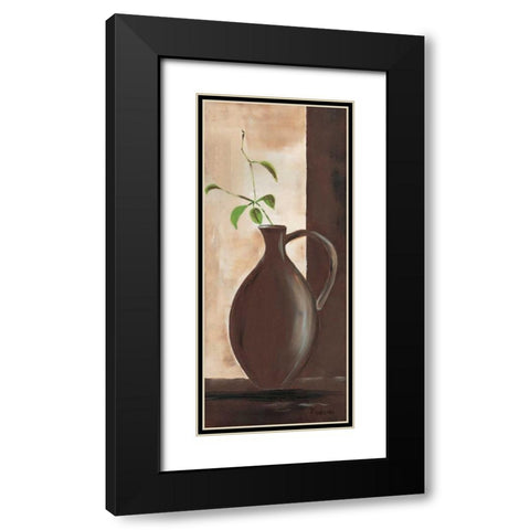 Brown vase III Black Modern Wood Framed Art Print with Double Matting by Florenti, Isa