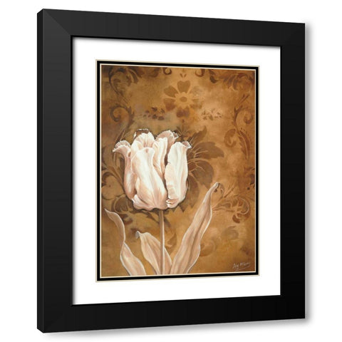 Tulip beauty I Black Modern Wood Framed Art Print with Double Matting by Maas, Isa