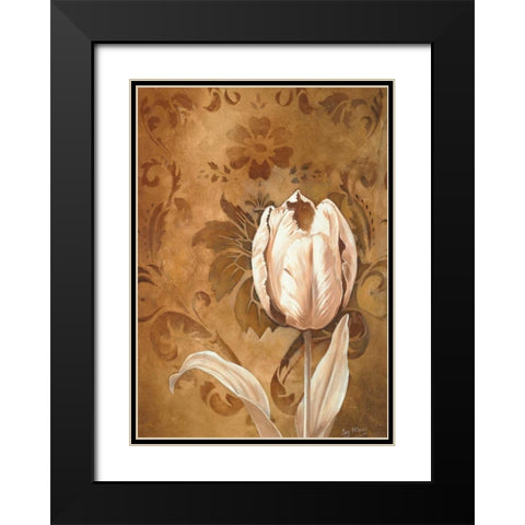 Tullip beauty II Black Modern Wood Framed Art Print with Double Matting by Maas, Isa