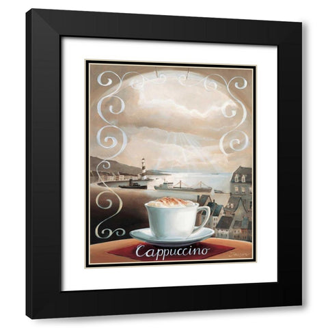 Cappuccino Black Modern Wood Framed Art Print with Double Matting by Jasper