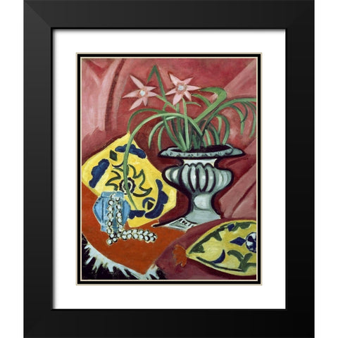 The Still Life Black Modern Wood Framed Art Print with Double Matting by Rosanova, Olga