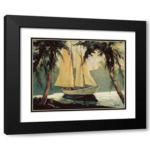 Sailboat, Santa Barbara Black Modern Wood Framed Art Print with Double Matting by Pawla, Frederick