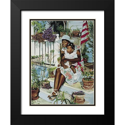 Nectarinia Gouldiae Black Modern Wood Framed Art Print with Double Matting by Ashley, Aaron