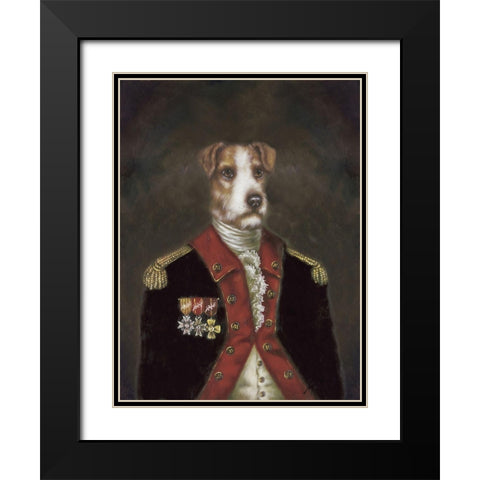 Master Rufus De Terrier Black Modern Wood Framed Art Print with Double Matting by Massy,