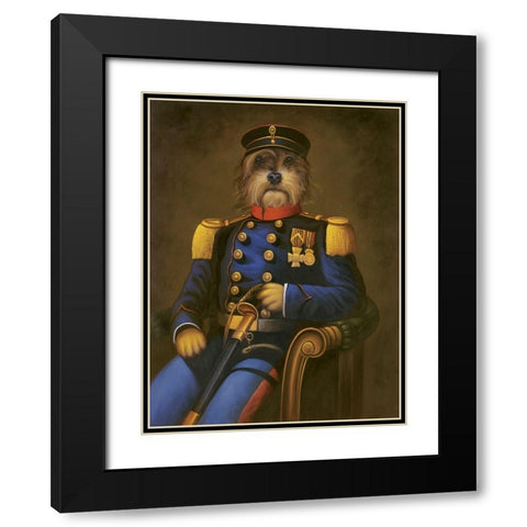 General K. Nine Black Modern Wood Framed Art Print with Double Matting by Massy,