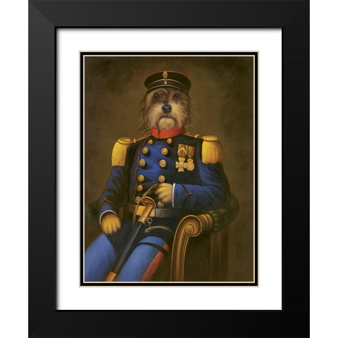 General K. Nine Black Modern Wood Framed Art Print with Double Matting by Massy,