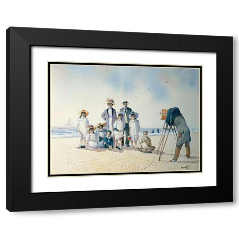 In The Picture Black Modern Wood Framed Art Print with Double Matting by Smith, Albert