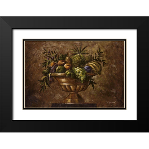 La Frutta Classica Black Modern Wood Framed Art Print with Double Matting by Smith