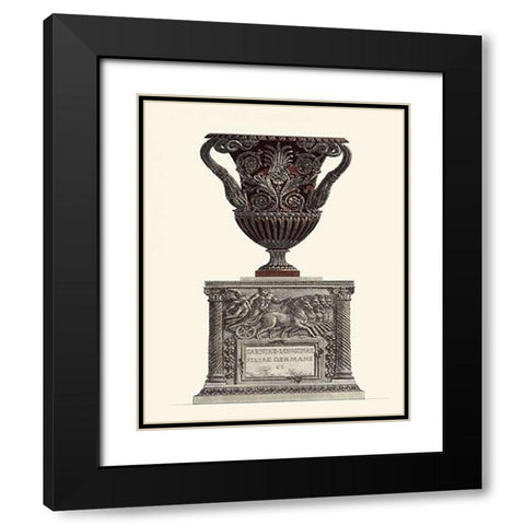 Vaso Antico II Black Modern Wood Framed Art Print with Double Matting by Guerra