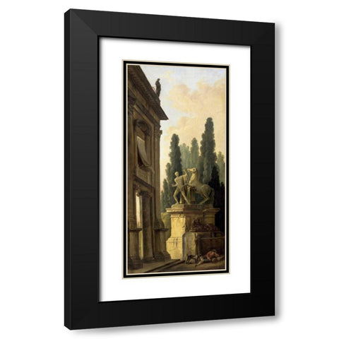 Minstrel Afternoon Black Modern Wood Framed Art Print with Double Matting by Robert, Hubert