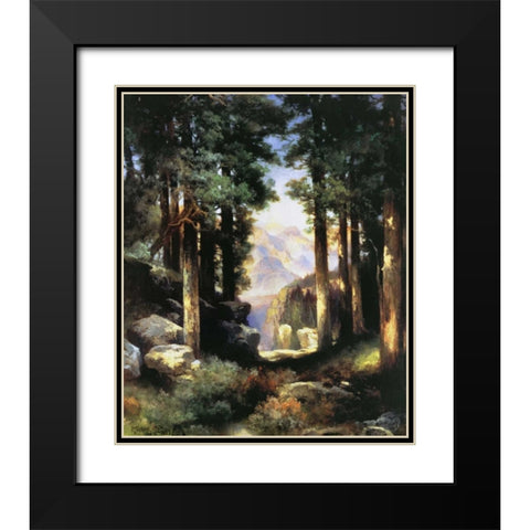 Grand Canyon of the Colorado Black Modern Wood Framed Art Print with Double Matting by Moran, Thomas