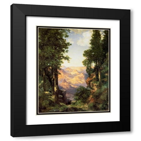 The Grand Canyon 1919 Black Modern Wood Framed Art Print with Double Matting by Moran, Thomas