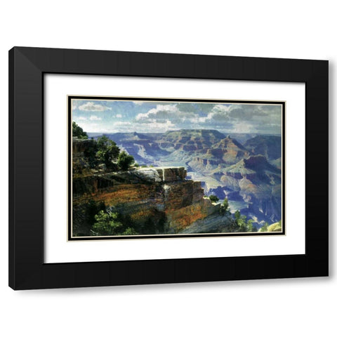 Dulcet Hues of April Black Modern Wood Framed Art Print with Double Matting by Walter, Martha