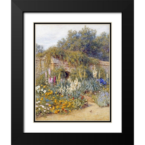 Gertrude Jekylls Garden, Munstead Wood Black Modern Wood Framed Art Print with Double Matting by Allingham, Helen