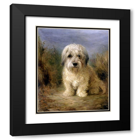 A Dandie Dinmont Black Modern Wood Framed Art Print with Double Matting by Cheviot, Lilian