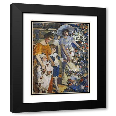 The Museumistmas Tree Black Modern Wood Framed Art Print with Double Matting by Stanhope Forbes, Elizabeth Adela