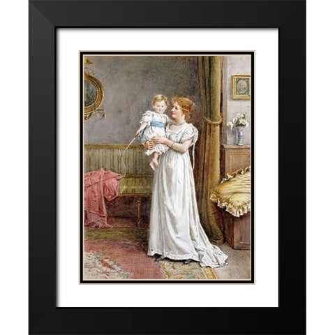 The Master of The House Black Modern Wood Framed Art Print with Double Matting by Kilburne, George Goodwin