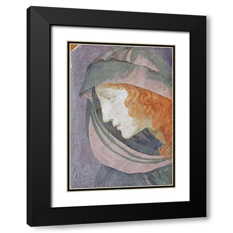 A Muse Black Modern Wood Framed Art Print with Double Matting by Point, Armand