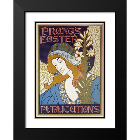 Prangs Easter Publications Black Modern Wood Framed Art Print with Double Matting by Rhead, Louis