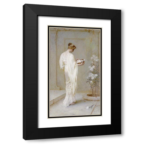 Divinely Fair Black Modern Wood Framed Art Print with Double Matting by Schafer, Henry Thomas