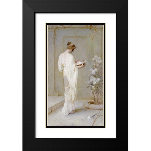 Divinely Fair Black Modern Wood Framed Art Print with Double Matting by Schafer, Henry Thomas