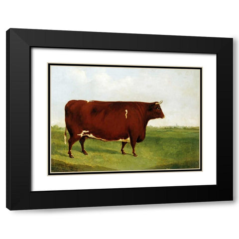 Twin Beast Black Modern Wood Framed Art Print with Double Matting by Sinclair, G.