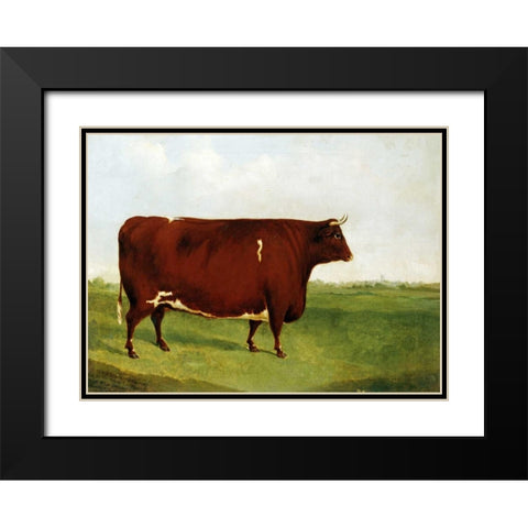 Twin Beast Black Modern Wood Framed Art Print with Double Matting by Sinclair, G.