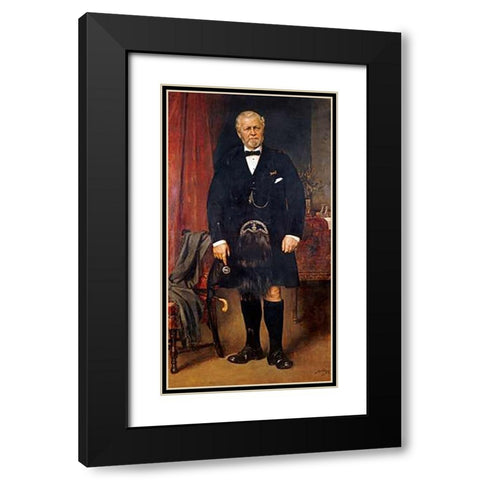 Portrait of John Brown, Windsor Castle Black Modern Wood Framed Art Print with Double Matting by Sohn, Carl Rudolph
