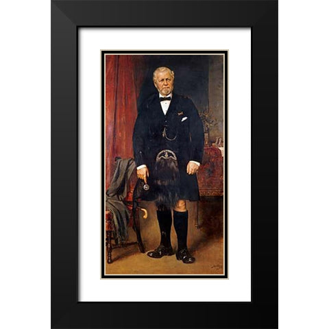 Portrait of John Brown, Windsor Castle Black Modern Wood Framed Art Print with Double Matting by Sohn, Carl Rudolph