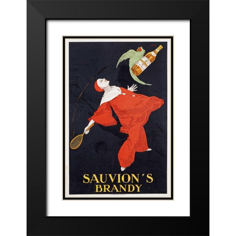 Sauvions Brandy Black Modern Wood Framed Art Print with Double Matting by Stall, I.