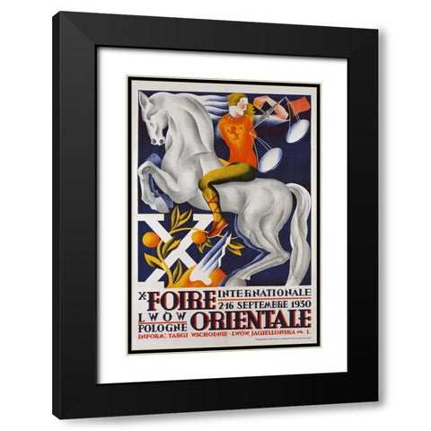 Xe Foire Orientale Black Modern Wood Framed Art Print with Double Matting by Unknown