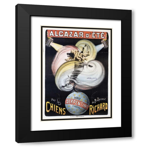 Alcazar DEte Black Modern Wood Framed Art Print with Double Matting by Unknown
