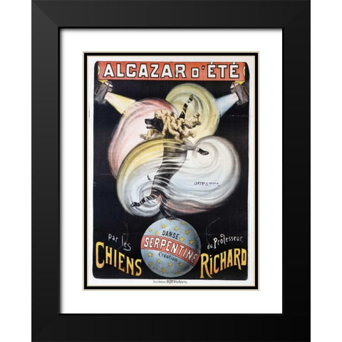 Alcazar DEte Black Modern Wood Framed Art Print with Double Matting by Unknown