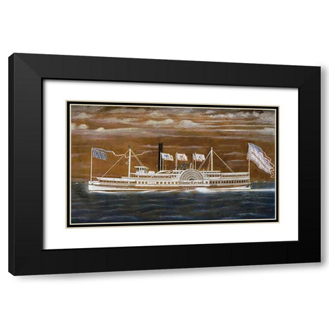 The Minnie Cornell Black Modern Wood Framed Art Print with Double Matting by Bard, James