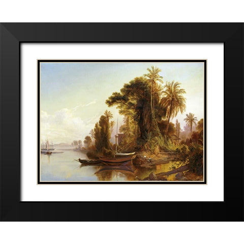 Paisaje Venezolano Black Modern Wood Framed Art Print with Double Matting by Bellerman, Ferdinand