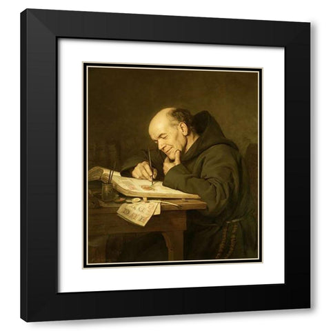 A Steady Hand Black Modern Wood Framed Art Print with Double Matting by Bertling, Carl