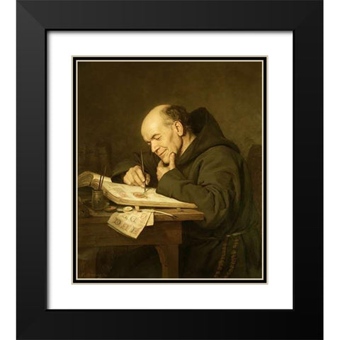 A Steady Hand Black Modern Wood Framed Art Print with Double Matting by Bertling, Carl