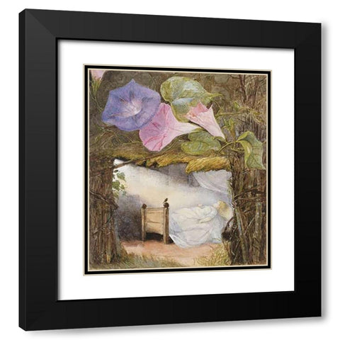 In The Hut There Was Only a Bed Black Modern Wood Framed Art Print with Double Matting by Boyle, Eleanor Vere