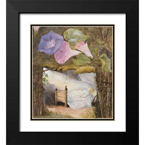 In The Hut There Was Only a Bed Black Modern Wood Framed Art Print with Double Matting by Boyle, Eleanor Vere