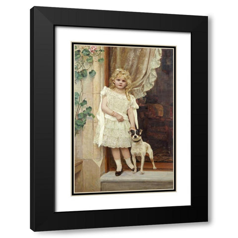My Best Friend Black Modern Wood Framed Art Print with Double Matting by Crawford, Robert Cree